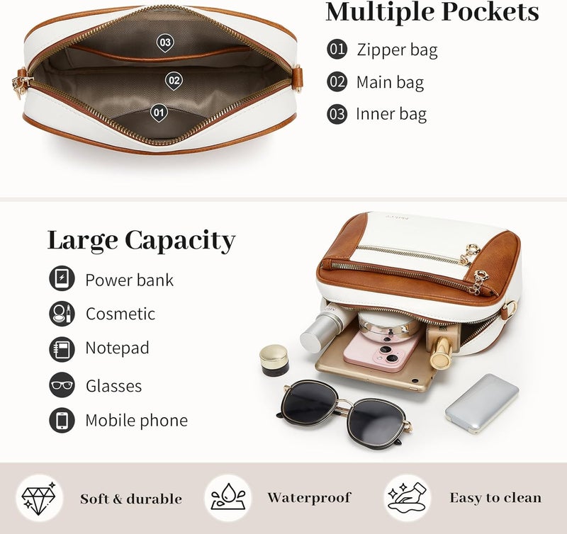 Makes Crossbody Purse for Women Small Crossbody Bags Trendy Vegan Leather with Adjustable Shoulder Straps Gift for Mother Wife Mom - Image 4